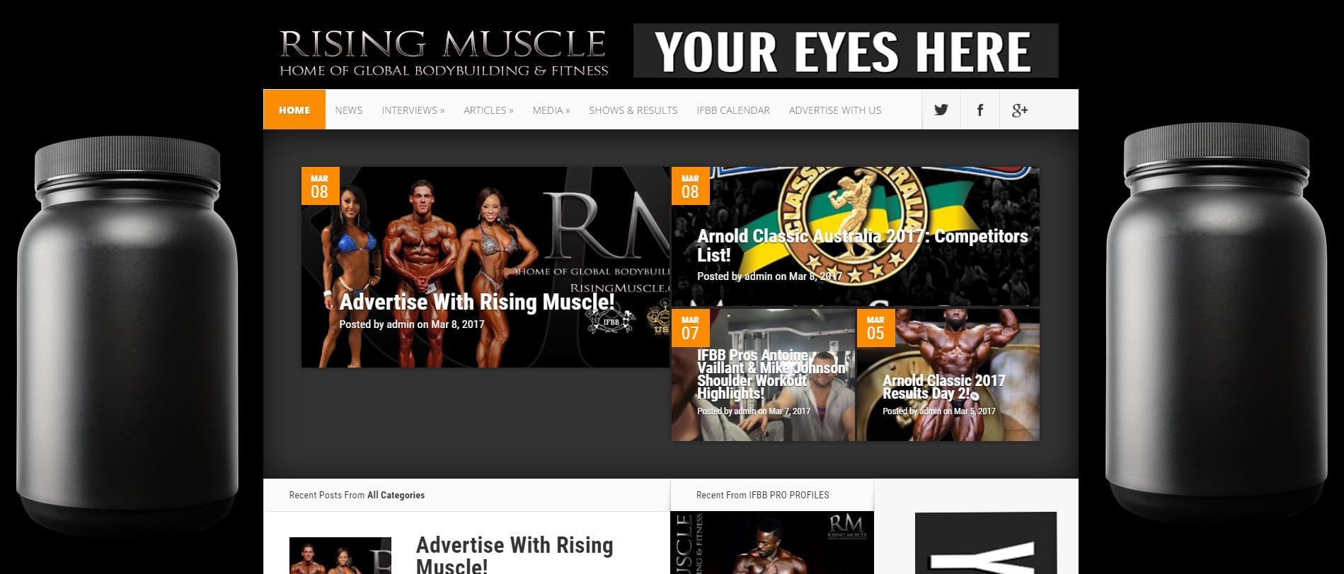 111 1 Advertise with Rising Muscle!